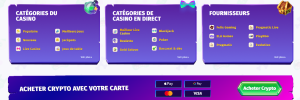 Informations de casino