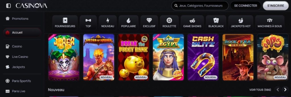 Casinova Jeux