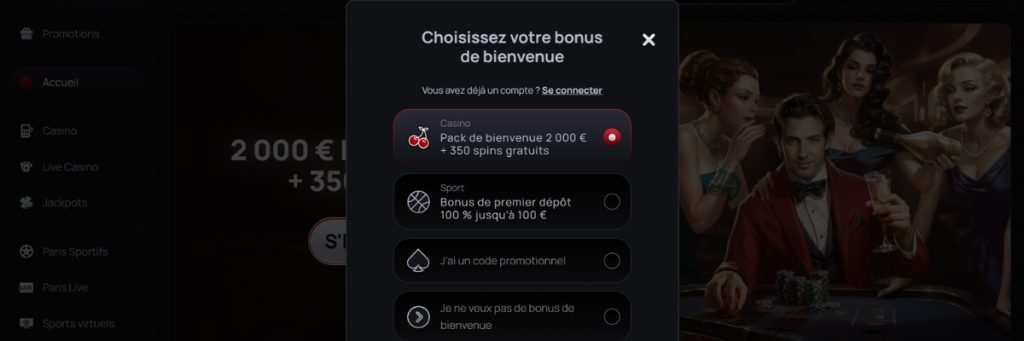 Casinova Sinscrire