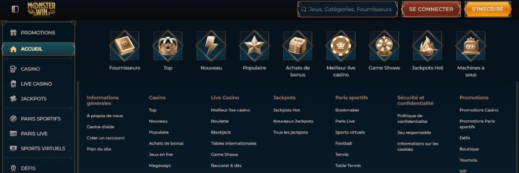 MonsterWin Informations