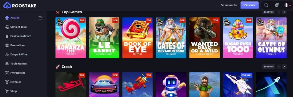 Roostake Casino Jeux