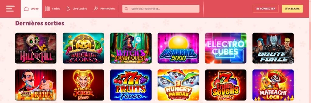 Sakura Slots Jeux