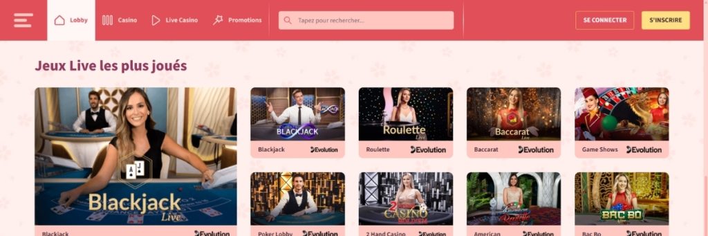 Sakura Slots Jeux Live