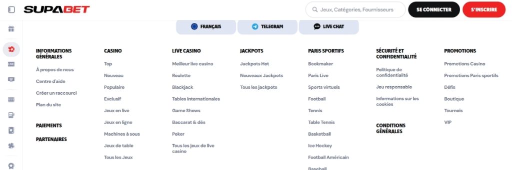 Supabet Informations
