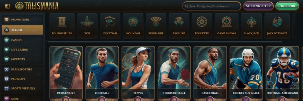 Talismania Paris Sportifs
