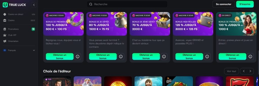 Trueluck Casino Bonus