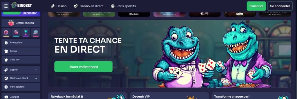 Binobet Casino en Ligne