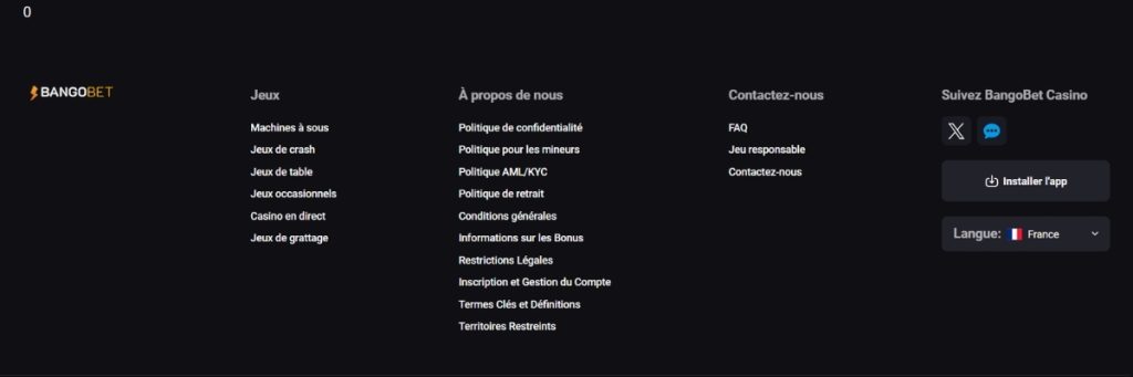 Bangobet Casino en Ligne