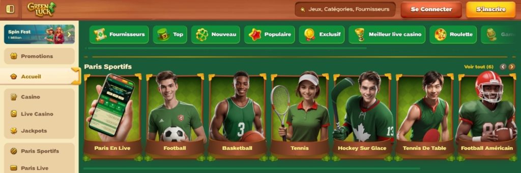 Green Luck Paris Sportifs