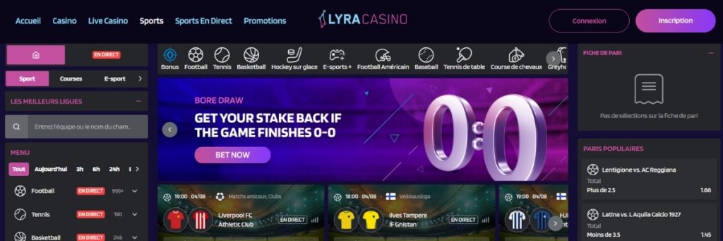 Lyra Casino Sports