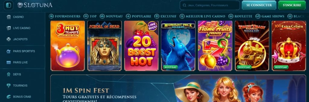 Slotuna Jeux