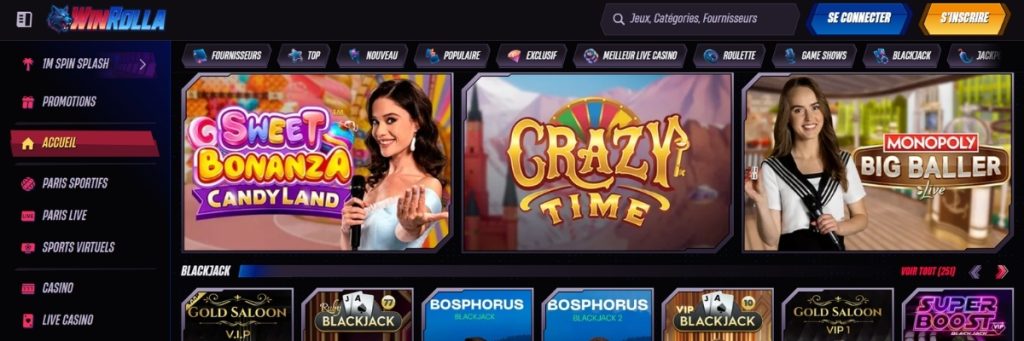 WinRolla Casino Jeux