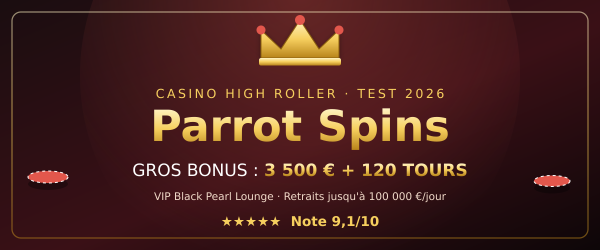 Parrot Spins casino - avis, bonus et note